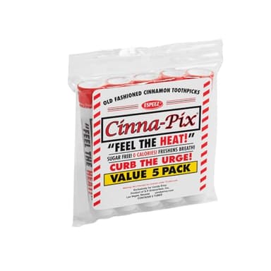 Cinna-pix Cinnamon Toothpicks Tubes (5 Pack)