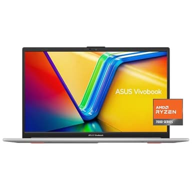 ASUS Vivobook Go 15.6” Slim Laptop, AMD Ryzen 5 7520U, 8GB, 512GB, Windows 11 Home, Cool Silver, Military Grade Durability, Fast Charging, Webcam Shield, E1504FA-AS54