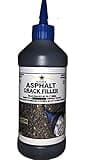 Bluestar Flexible Asphalt Crack Filler, DIY - No Special Tools Needed, Fill Cracks in Asphalt Driveways and Parking Lots. 16 fl. oz. Bottle.