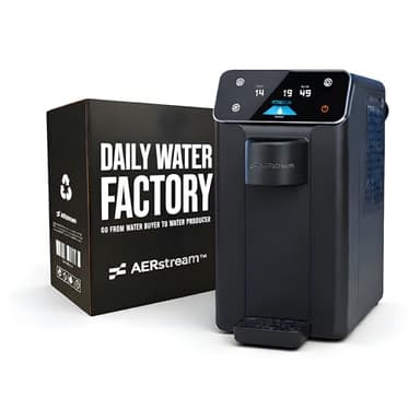 AERstream GW Pro Atmospheric Water Generator – Daily Water Factory™, Up to 10L/Day Water from Air Machine for Home & Office, Countertop Drinking Water System, Multi-Stage Filtration