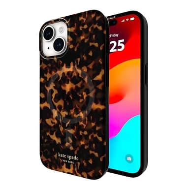 kate spade new york iPhone 15 Case / 14/13, Compatible with MagSafe - Tortoiseshell