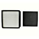 Compatible F66 HEPA Filter and Foam Filter Set designed for Dirt Devil UD70100 Upright