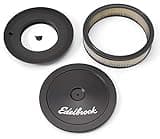 Edelbrock 1203 Pro-Flo Black 10" Round Air Cleaner with 2" Paper Element