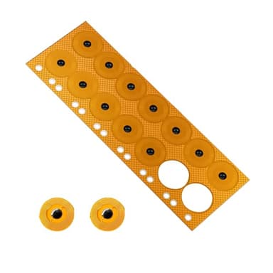 10pcs NFC Tags NTAG215 FPC Tag Stickers, Flexible Smart Nail Electronic Tags NFC Key Tag Waterproof Programmable RFID Sticker 10mm Round