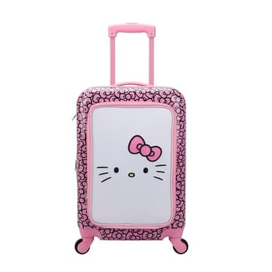 Bioworld Hello Kitty Face & Bow 20" Hardside Rolling Luggage