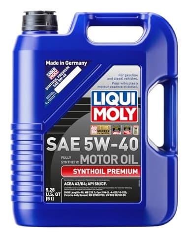 LIQUI MOLY Synthoil Premium SAE 5W-40 | 5 L | Fully synthetic engine oil | SKU: 2041