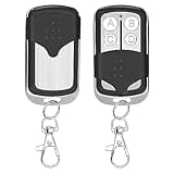 Universal Garage Door Remote for Liftmaster Chamberlain Craftsman Openers with 5 Colors Learn Button, Purple Yellow Green Orange Red, Keychain Included, 2 Pack