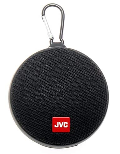 JVC Portable Wireless Speaker with Surround Sound, Bluetooth 5.0, Waterproof IPX4, 7-Hour Battery Life - SPSA2BTB (Black)