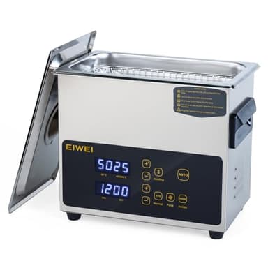 EIWEI 3L Ultrasonic Cleaner, One-Touch Cleaning, Heating, Dual-Frequency, Sweep Frequency, Touch Ultrasonic Cleaning Machine for Labs,Carburetor,Jewelry,Dentures,Automotive Parts
