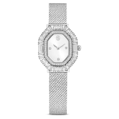 Swarovski Matrix Octagon Watch, Metal Bracelet, Silver Tone, Stainless Steel