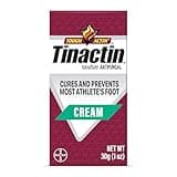 Tinactin Antifungal Cream, Athlete’s Foot Treatment, Tolnaftate 1%, Proven Clinically Effective on Most Athlete’s Foot and Ringworm, 1 Ounce, 30 Grams, Tube
