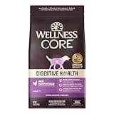 Wellness CORE Digestive Health Dry Senior Food with Wholesome Grains, Advanced Age for Dogs Over 7-Years Old, for Dogs with Sensitive Stomachs, Made in USA with Real Chicken (Senior, 24-Pound Bag)