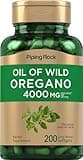 Piping Rock Oregano Oil Capsules 4000mg | 200 Pills | Herbal Extract Supplement | Wild Harvested | Non-GMO, Gluten Free