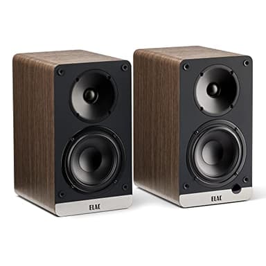 ELAC Debut ConneX Powered Bookshelf Speakers with HDMI ARC (Walnut)