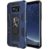 for Samsung Galaxy S8 Plus Case Samsung Galaxy S8+ Case Military Grade Built-in Kickstand Case Holder Armor Heavy Duty Shockproof Cover Protective for Samsung Galaxy S8 Plus Phone Case (Blue)