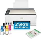 HP Smart Tank 5103 Wireless All-in-One Ink Tank Printer with 2 Years of Ink and 100sheets of Photo Paper Included, Print, scan, Copy, Best-for-Home, Refillable Ink Tank(5D1B2A)