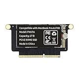 FLEANE FM17A 1TB PCIE 3.0x4 NVME 3D NAND TLC Flash SSD for MacBook Pro Retina A1708 (2016-2017) Included DIY Tools (1TB)