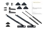 Wilding Wallbeds D200 Murphy Desk Bed Kit (Queen) - Ultimate DIY Wallbed Frame Hardware Kit with Always-Level Desk