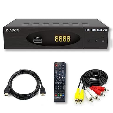 ZJBOX Digital Converter Box for TV - 1080P Tuner with HDMI Output, ATSC Digital TV Tuner, Recording Playback, USB Media Player, Timer Settings