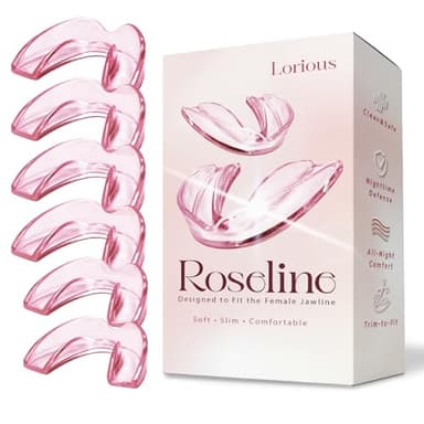 Moldable Mouth Guard for Teeth Grinding and Clenching – 6-Pack Dental Guards in 2 Sizes (4 Regular + 2 Small) – Comfortable Night Guard for Women