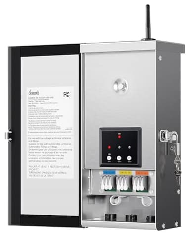 DEWENWILS 300W Wi-Fi Low Voltage Landscape Transformer with 3 Zones, 2.4GHz Smart Low Voltage Transformer, 120V AC to 12V/14V AC, Landscape Lighting Transformer for Outdoor Lights, LED Lights