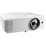 Optoma EH412STx Short Throw 1080p HDR Professional Projector | Super Bright 4,000 Lumens | Business Presentations, Classrooms, and Meeting Rooms | 15,000 Hour Lamp Life | Speaker Built In | Portable