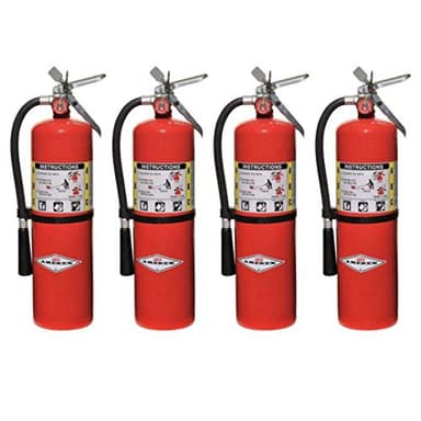 Amerex B456 Wall Mount ABC Dry 10 lb. Fire Extinguisher - Set of 4