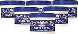 Wright's Silver Cleaner and Polish Cream - 6 Pack - 8 Ounce - Ammonia-Free - Gently Clean and Remove Tarnish without Scratching