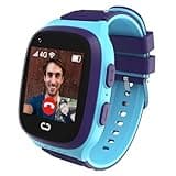4G Kids Smart Watch Boys with GPS Tracker & Video Calling Kids Cell Phone Watch Age 5-12,Waterproof One-Key SOS Call Voice Chat Camera Alarm Clock HD Touch Screen GPS SmartWatch Gifts for Kids(Blue)
