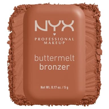 NYX PROFESSIONAL MAKEUP Matte Buttermelt Bronzer, Longwear Face Makeup with Up to 12 Hours of Wear, Vegan Formula - Butta Ballin (Medium Warm)