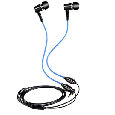 KINDEN Air Tube Earbuds Headphone Binaural Earphones with Microphone Noise Cancelling for Phone,Pad,Pod,HTC,Sony,Mp3 Players