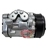 RYC New Universal AC Compressor and A/C Clutch GA76N 12 V Replaces Sanden Style 7176 SD7B10 6-Groove
