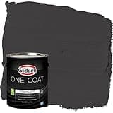 Glidden Interior Paint + Primer: Black/Black Magic, One Coat, Flat, 1-Gallon