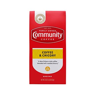 Community Coffee Coffee & Chicory Blend 23 Ounce, Medium Dark Roast Ground Coffee, Vacuum Packed 23 Ounce Bag (Pack of 1)