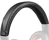 SOULWIT Protein Leather Headband Cover for Plantronics BackBeat Pro 1/2, Voyager 8200 UC Headphones, Replacement Headstrap Pad Repair Part - Black