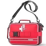 Advanced First Aid Kit, Comprehensive Trauma First Aid Kits with Labelled Compartments for Cars, Home, Office, Backpacking, Camping, Traveling, and Cycling -Upgrade 324 Piece