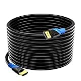 Rommisie 4K HDMI 50 FT Cable (HDMI 2.0,18Gbps) Ultra High Speed Gold Plated Connectors,Ethernet HDMI Cord, 4K@60HZ 2K 1080P 3D ARC Compatible with UHD TV Monitor Laptop Xbox PS4/PS5 ect(15m)