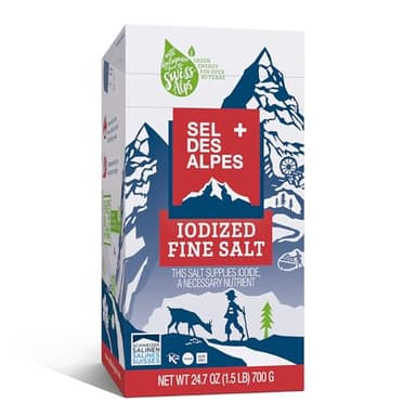 SEL DES ALPES IODIZED FINE SALT 24.7 OZ (1.5 LB) 700 G