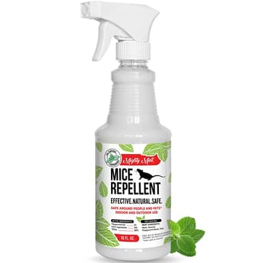 Mighty Mint Peppermint Oil Mouse Repellent Spray – Natural Indoor & Outdoor Control for Mice and Rodents – Plant-Based, Extra-Strong Formula - 16 oz