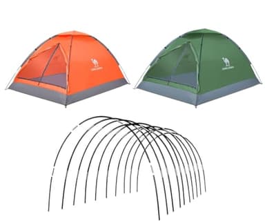 DIY Tent Pole, Replacement Tent Pole, Greenhouse Hoops,Telescopic Rod,Long Approximately 52ft, Diameter - 6.5mm,36 Packs, for Hiking Camping Backpacking Tent