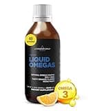 Livingood Daily Fish Oil Supplements with Omega 3 Fatty Acid, Liquid Omegas (200ml) - EPA & DHA Fish Oil Pills Support Heart & Joint Health - Promotes Healthy Digestion & Brain Function - Non-GMO