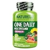 NATURELO One Daily Multivitamin for Women 50+ (Iron Free) - Menopause Support for Women Over 50 - Whole Food Supplement - Non-GMO - No Soy - 60 Capsules - 2 Month Supply