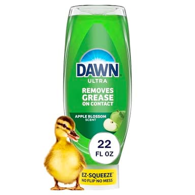 Dawn Ultra Dish Soap Apple Blossom Scent Liquid Dishwashing Detergent, Powerful Dish Soap for Grease Removal, Best Dishwashing Liquid from Trusted Dawn Products, Ultra Cleaning Performance, 22 oz