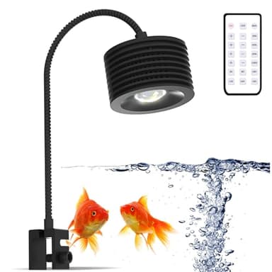 Lominie Aquarium Plant Light LED Aquarium Light Nano Freshwater Fish Tank LED Light for Refugium Planted Tank with Gooseneck