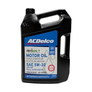 ACDelco GM Original Equipment 10-9330 (19432322) dexosTM1 GEN 3 Full Synthetic 5W-30 Motor Oil - 5 qt