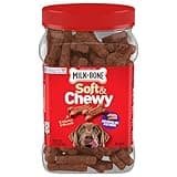 Milk-Bone Soft & Chewy Dog Treats, Beef & Filet Mignon Recipe, 25 Ounce