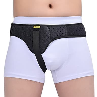 Tenbon Hernia Belts for Men and Women Left or Right Side Hernia Support Truss for Inguinal Groin Pain with Removable Compression Pads for Pref or Post-Surgical, Femoral, Comfortable Adjustable Waist Strap Guard