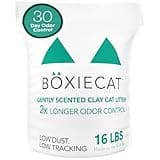 Boxie Gently Scented Cat Litter, 30-Day Odor Control, Clumping Clay, 16lb