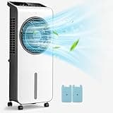 ARLIME Evaporative Air Cooler, 3-in-1 Portable Air Conditioner, AC Fan w/ 3 Modes, 24 Speeds Settings, 12H Timer & Remote Control, Swamp Cooler for Office, Bedroom, Home
