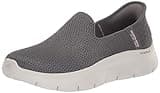 Skechers Women's Hands Free Slip-Ins Go Walk Flex-Relish Sneaker, Charcoal, 7.5 Wide